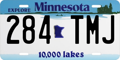 MN license plate 284TMJ