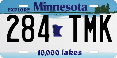MN license plate 284TMK