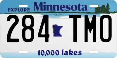 MN license plate 284TMO