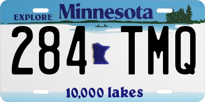 MN license plate 284TMQ