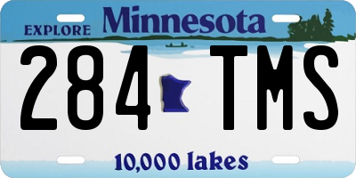 MN license plate 284TMS