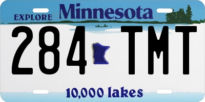 MN license plate 284TMT