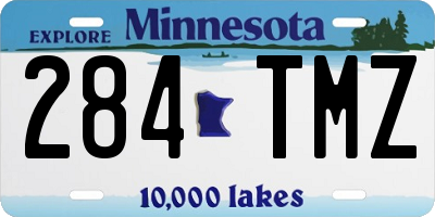 MN license plate 284TMZ