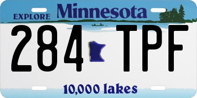 MN license plate 284TPF