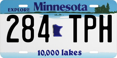 MN license plate 284TPH