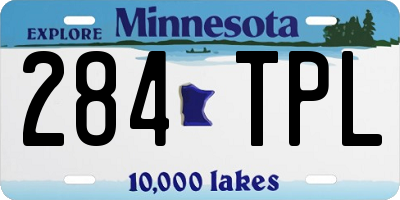 MN license plate 284TPL