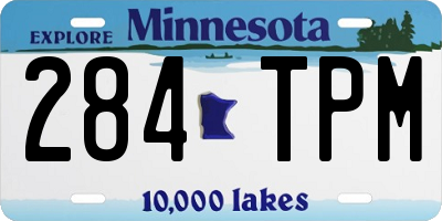 MN license plate 284TPM
