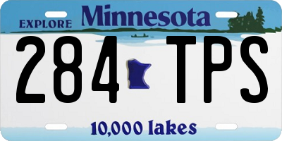 MN license plate 284TPS