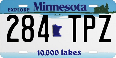 MN license plate 284TPZ