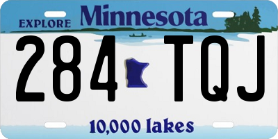 MN license plate 284TQJ
