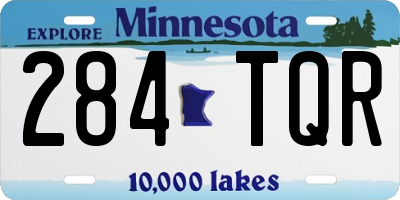 MN license plate 284TQR