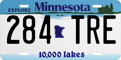 MN license plate 284TRE
