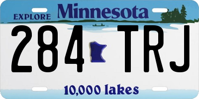 MN license plate 284TRJ
