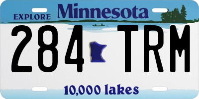 MN license plate 284TRM