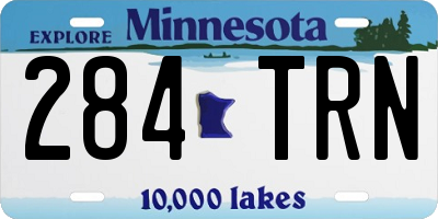 MN license plate 284TRN