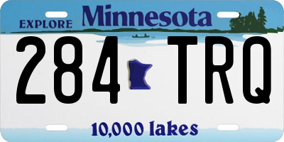 MN license plate 284TRQ