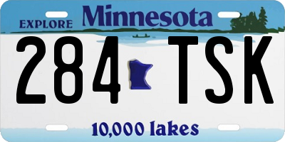 MN license plate 284TSK