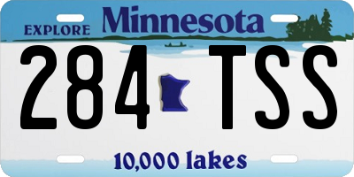 MN license plate 284TSS