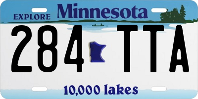 MN license plate 284TTA