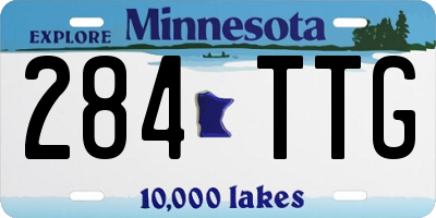 MN license plate 284TTG