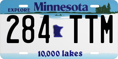 MN license plate 284TTM