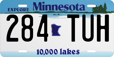 MN license plate 284TUH