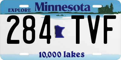 MN license plate 284TVF