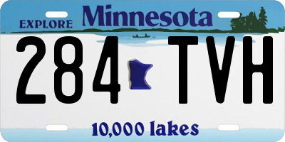 MN license plate 284TVH