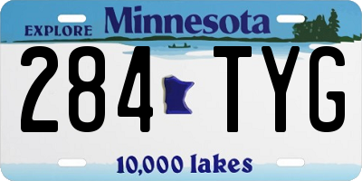 MN license plate 284TYG