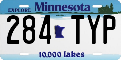 MN license plate 284TYP