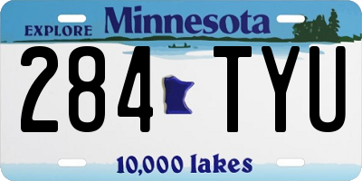 MN license plate 284TYU