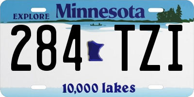 MN license plate 284TZI