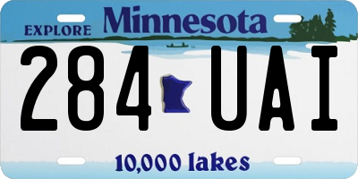MN license plate 284UAI