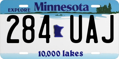 MN license plate 284UAJ
