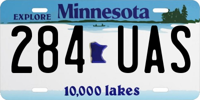 MN license plate 284UAS