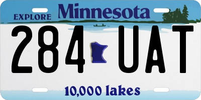 MN license plate 284UAT