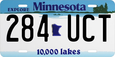 MN license plate 284UCT