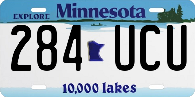 MN license plate 284UCU