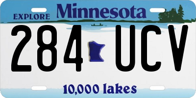 MN license plate 284UCV