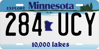 MN license plate 284UCY