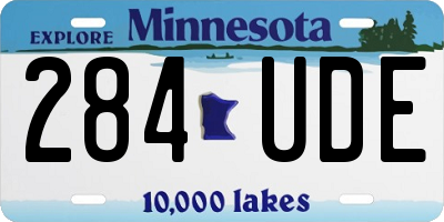 MN license plate 284UDE