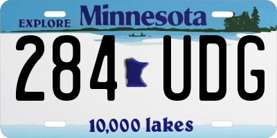 MN license plate 284UDG