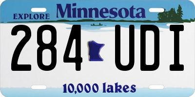 MN license plate 284UDI