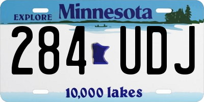 MN license plate 284UDJ