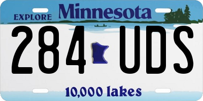 MN license plate 284UDS