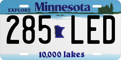 MN license plate 285LED