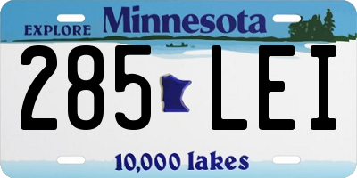 MN license plate 285LEI