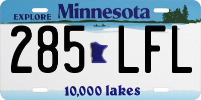 MN license plate 285LFL