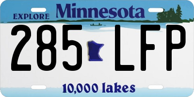MN license plate 285LFP