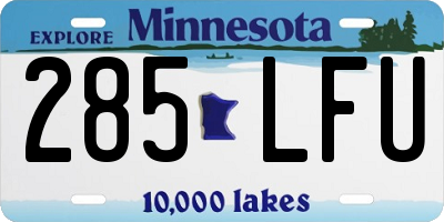 MN license plate 285LFU